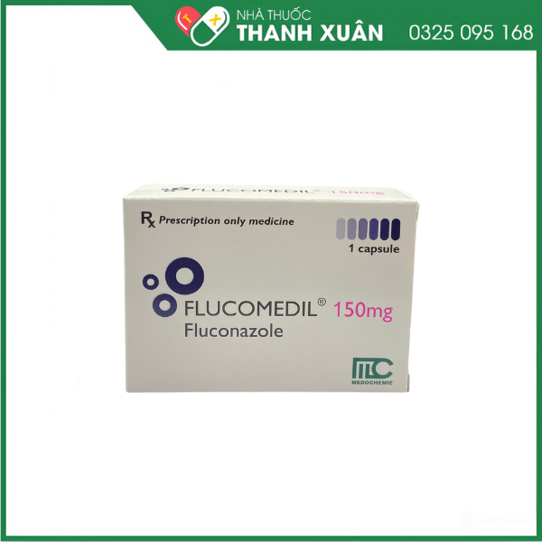 Thuốc Flucomedil 150mg điều trị nhiễm nấm Candida